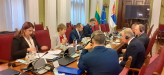 8 September 2021 The Chairperson and members of the European Integration Committee in meeting with the Lithuanian parliamentary delegation 